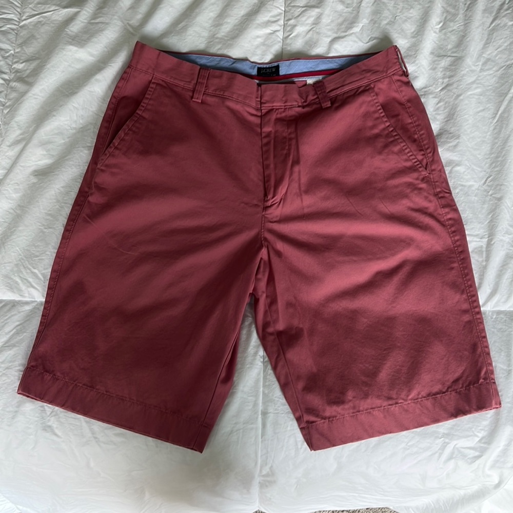 Jcrew men’s rivington shorts - red